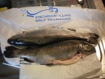 Rezept: Forelle "Müllerin" mit Petersilienkartoffeln und Salat Bild Nr. 2 Forelle "Müllerin" mit Petersilienkartoffeln und Salat - Rezept - Bild Nr. 2