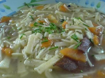 Brühnudeln mit Entenklein - Rezept - Bild Nr. 13