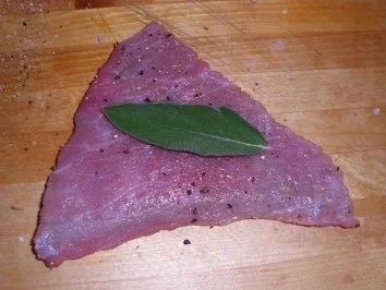 Rezept: Saltimbocca mit Bärlauchpüree Bild Nr. 2 Saltimbocca mit Bärlauchpüree - Rezept - Bild Nr. 2