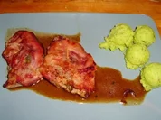 Saltimbocca mit Bärlauchpüree - Rezept