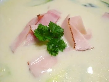 Suppe: Spargelcremesüppchen mit Schinken - Rezept - Bild Nr. 2