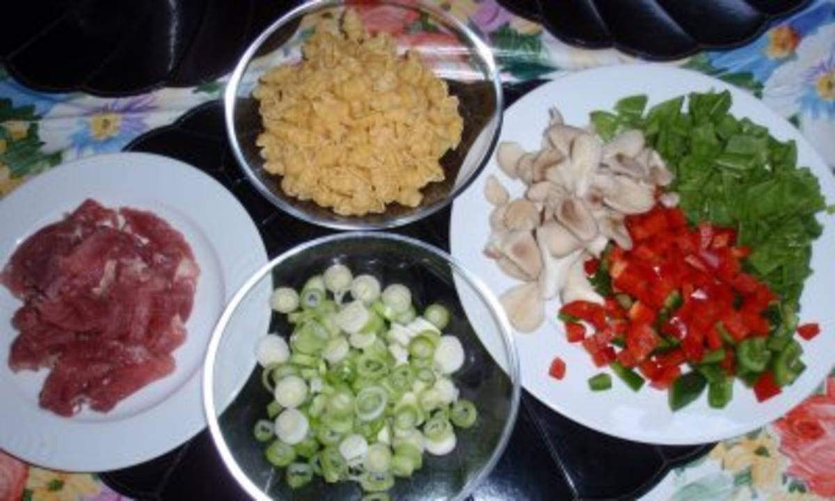 Filet-Gemüse-Pfanne mit Nudeln - Rezept - Bild Nr. 2