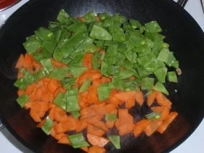 Rezept: Tiefseegarnelen-Gemüsezauber mit Basmati-Reis Bild Nr. 4 Tiefseegarnelen-Gemüsezauber mit Basmati-Reis - Rezept - Bild Nr. 4