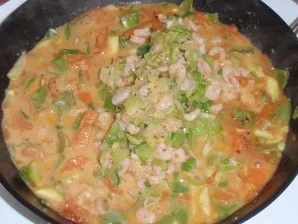 Rezept: Tiefseegarnelen-Gemüsezauber mit Basmati-Reis Bild Nr. 10 Tiefseegarnelen-Gemüsezauber mit Basmati-Reis - Rezept - Bild Nr. 10