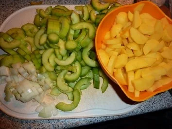 Rezept: Fl/Schwein: Gyrospfanne überbacken Bild Nr. 2 Fl/Schwein: Gyrospfanne überbacken - Rezept - Bild Nr. 2