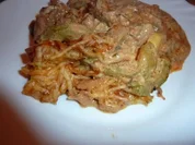 Fl/Schwein: Gyrospfanne überbacken - Rezept