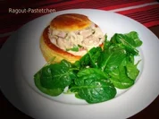 Königspastetchen mit Spinat-Salat EURO 5,55 für 4Pers. - Rezept
