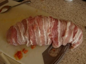 Gefüllter Putenbraten im Speckmäntelchen - Rezept - Bild Nr. 6