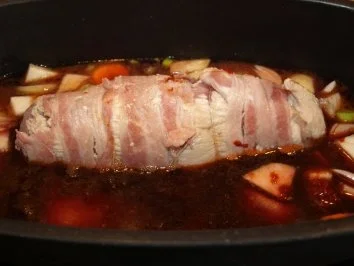 Gefüllter Putenbraten im Speckmäntelchen - Rezept - Bild Nr. 8