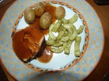 Gefüllter Putenbraten im Speckmäntelchen - Rezept - Bild Nr. 11