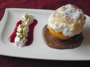 Gratiniertes Kokoseis auf Pfirsich .... - Rezept - Bild Nr. 2