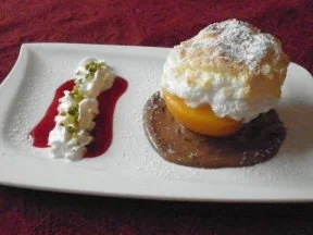 Gratiniertes Kokoseis auf Pfirsich .... - Rezept - Bild Nr. 3