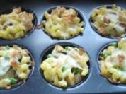 Nudelmuffins mit Fleischkäse - Rezept
