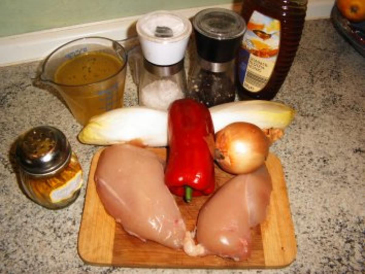 Hühnerbrust auf Chicoree - Rezept - Bild Nr. 2