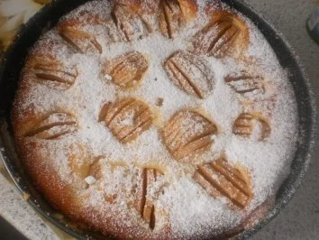 Apfel-Käsekuchen mit Konfitüre - Rezept