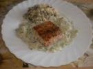 Gebratener Lachs zu Kohlrabi - Rezept