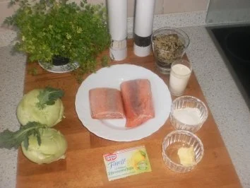 Rezept: Gebratener Lachs zu Kohlrabi Bild Nr. 2 Gebratener Lachs zu Kohlrabi - Rezept - Bild Nr. 2