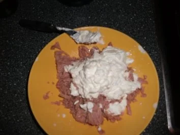 Rezept: Schnelle Eiweissbombe Schnelle Eiweissbombe - Rezept