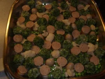 Rezept: Aufläufe: Bratwurstauflauf Bild Nr. 5 Aufläufe: Bratwurstauflauf - Rezept - Bild Nr. 5