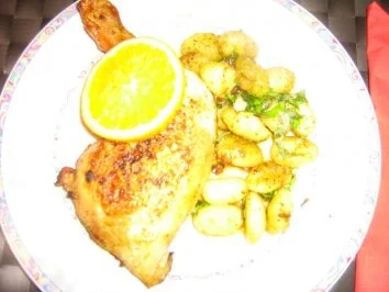 Hähnchenschenkel Orange mit Basilikum-Gnocchis - Rezept - Bild Nr. 7