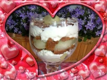 Rezept: Dessert :Keks mit Schwips und Melone Dessert :Keks mit Schwips und Melone - Rezept