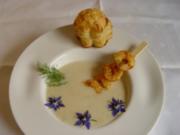 Fenchel-Creme-Suppe mit Garnelen - Rezept