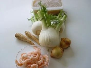Fenchel-Creme-Suppe mit Garnelen - Rezept - Bild Nr. 2