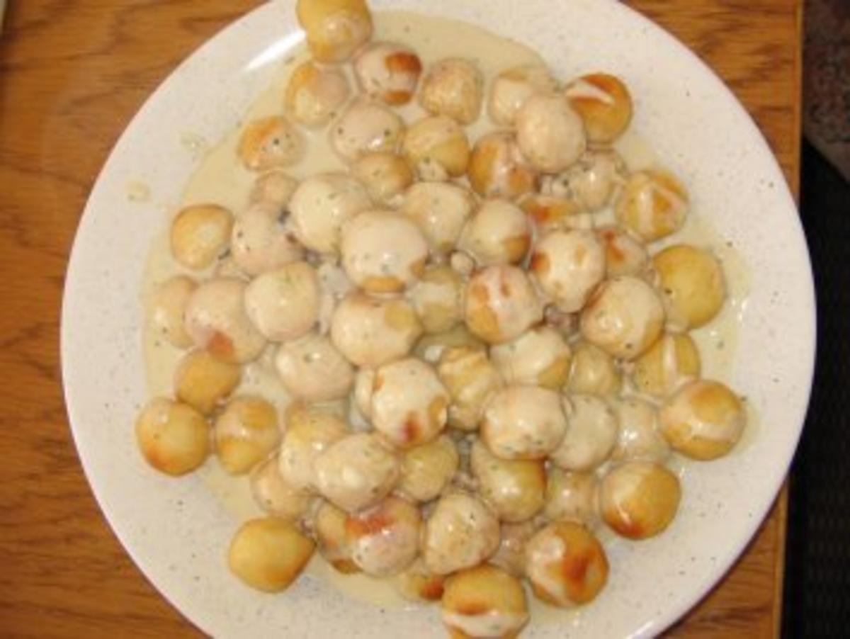 Kartoffelbällchen in Pilzsauce - Rezept - Bild Nr. 2