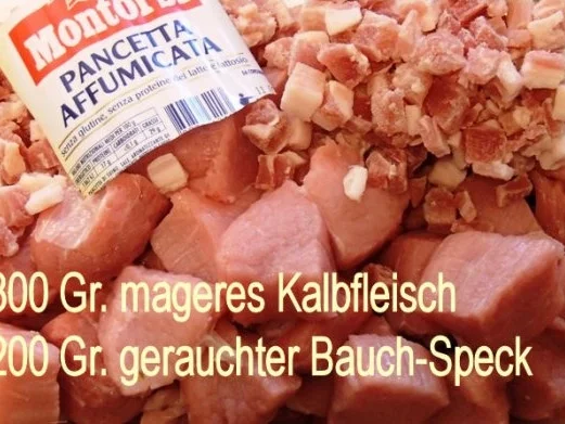 Kalbs-Hack-Braten mit Morchelschaum - Rezept - Bild Nr. 2