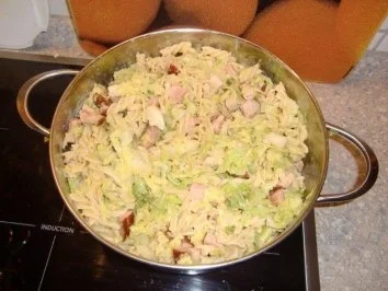 Nudel Pfanne mit Kasseler und Wirsing - Rezept - Bild Nr. 8