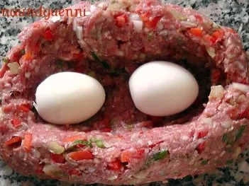 Gemüsehackbraten mit Ei - Rezept - Bild Nr. 5