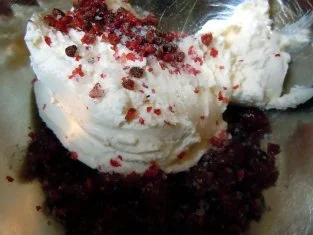 Gefüllte Hähnchenbrust auf Cranberry-Sauce mit Rosmarin-Kartöffelchen - Rezept - Bild Nr. 3