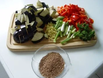 Rezept: Pikante Auberginen Bild Nr. 2 Pikante Auberginen - Rezept - Bild Nr. 2