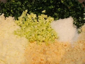 Bärlauchpesto mit Haselnüssen und Pecorino - Rezept - Bild Nr. 2