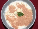 Vanille-Pudding mit Preiselbeersoße - Rezept