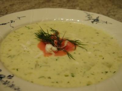 Meerrettich – Senfsuppe mit Räucherlachs - Rezept