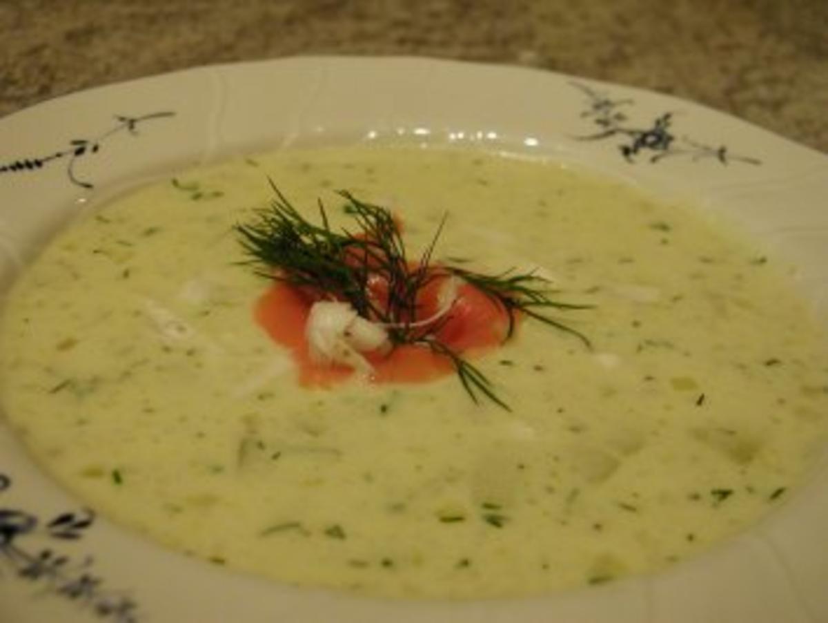 Bilder für Meerrettich – Senfsuppe mit Räucherlachs - Rezept