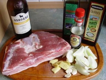 Rezept: Rotgeschmorter Schweinebauch Bild Nr. 3 Rotgeschmorter Schweinebauch - Rezept - Bild Nr. 3