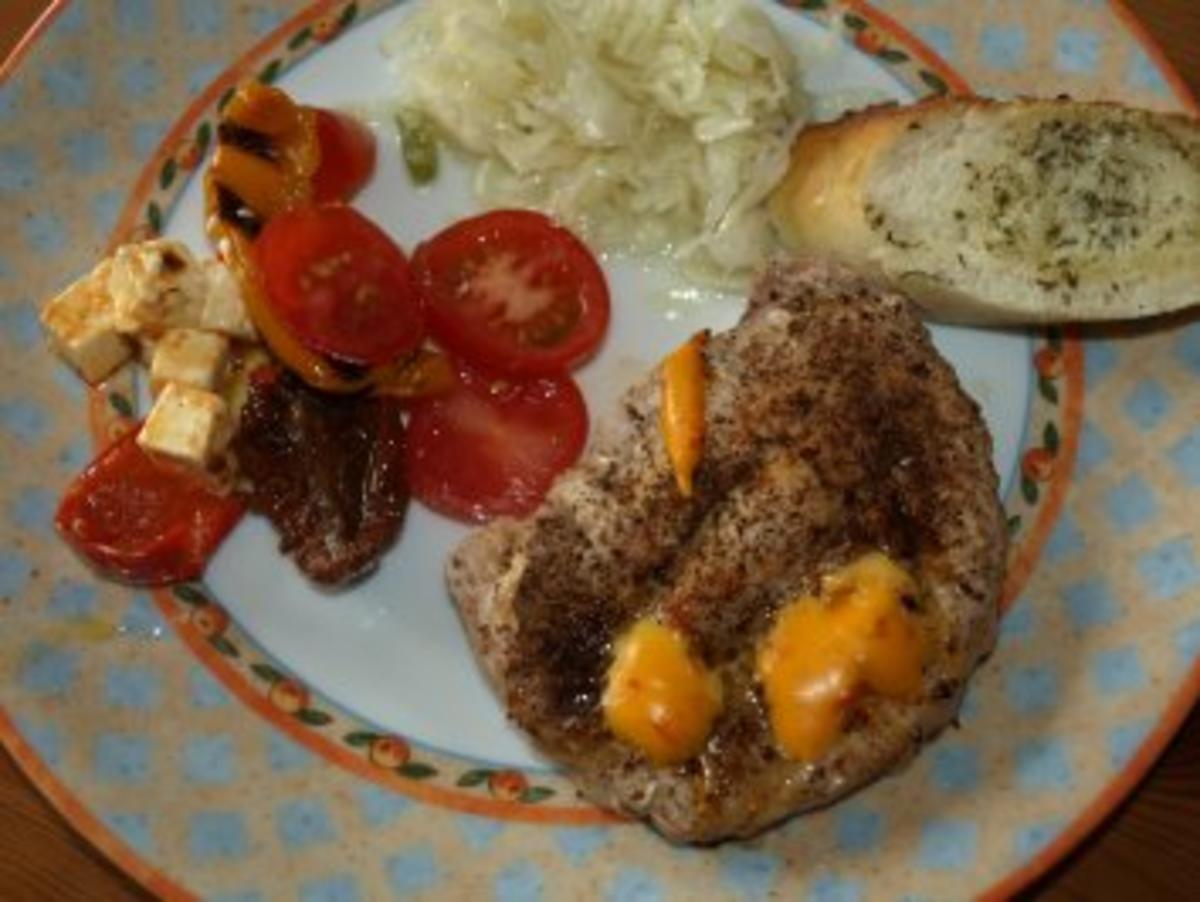 Bilder für gefüllte Schweinesteaks - Rezept