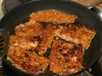 Rezept: Wels in Knusperpanade Bild Nr. 6 Wels in Knusperpanade - Rezept - Bild Nr. 6