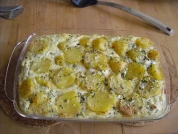 Kartoffel-Schafskäseauflauf - Rezept