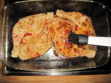 Chili-Honig-Hähnchenschenkel - Rezept