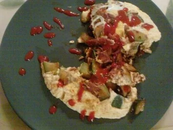 Tortilla sin Patatas caliente - Rezept