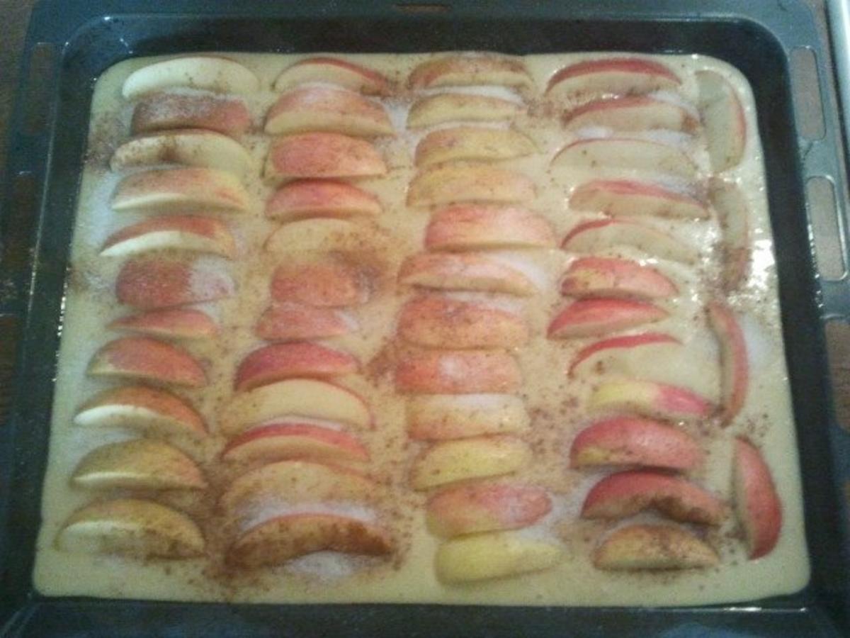 Blechkuchen - Apfelkuchen - Rezept - Bild Nr. 7
