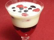 Leckere Früchte mit Sahne-Pudding - Rezept