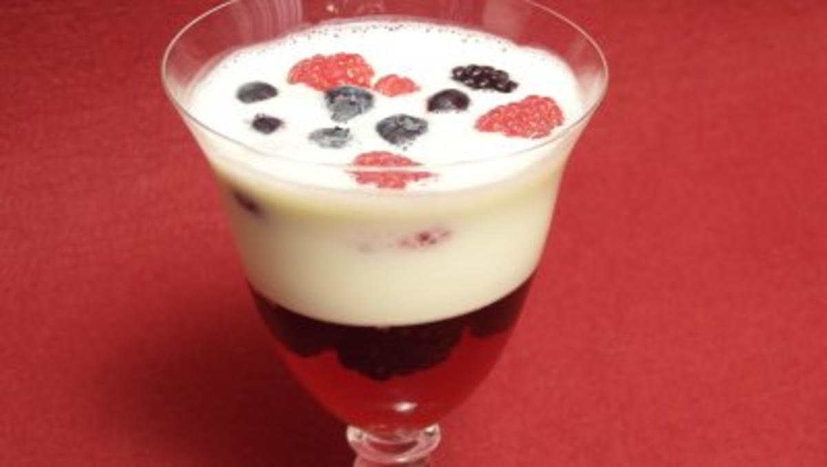 Bilder für Leckere Früchte mit Sahne-Pudding - Rezept