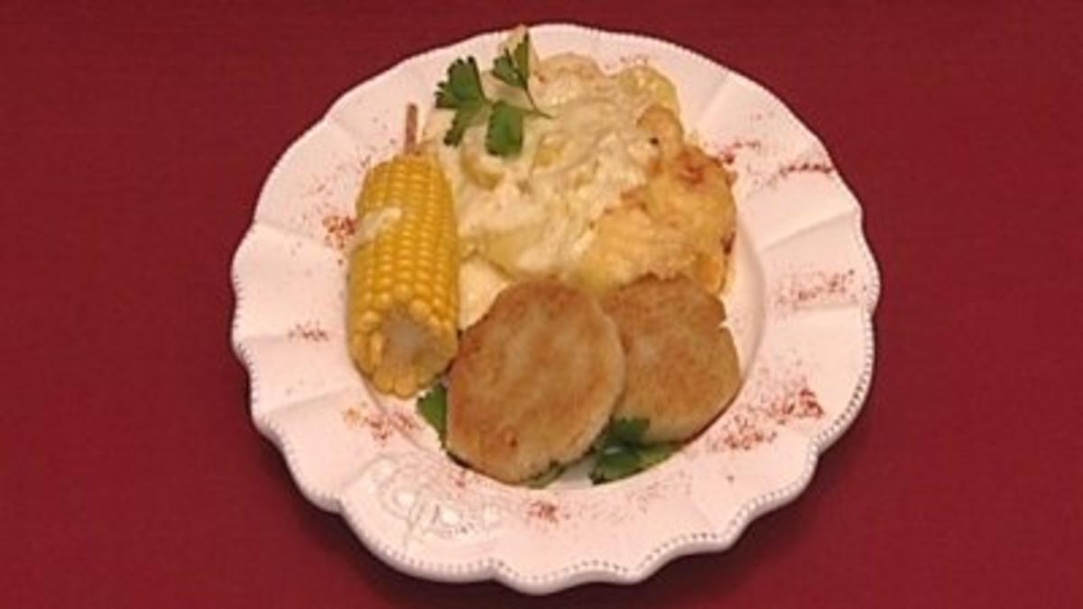 Blumenkohlbratlinge mit Kartoffelgratin (Sarah Knappik) - Rezept ...