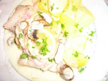 Welsfilet nach Schwarzwälder Art zubereitet  mit Petersilienkartoffeln - Rezept - Bild Nr. 6