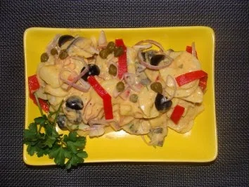 Salat : - Kartoffel- Boqueronessalat - - Rezept