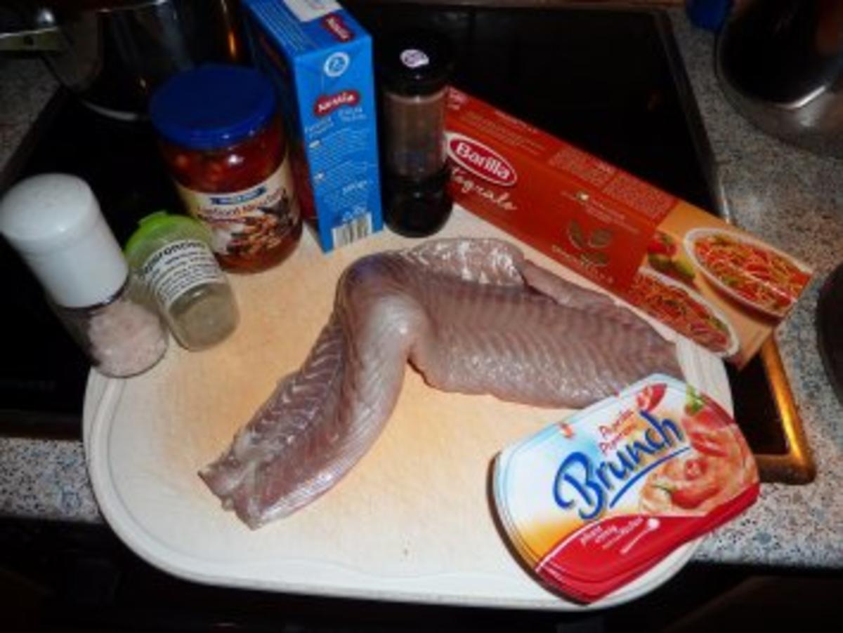 Fisch: Seelachs-Muschel-Tomatensoße - Rezept - Bild Nr. 2